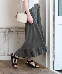coen | スラブフリルロングスカート(スカート)