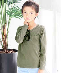 devirock | 【旧モデル】パックT★Vネック無地長袖Tシャツ(Tシャツ/カットソー)