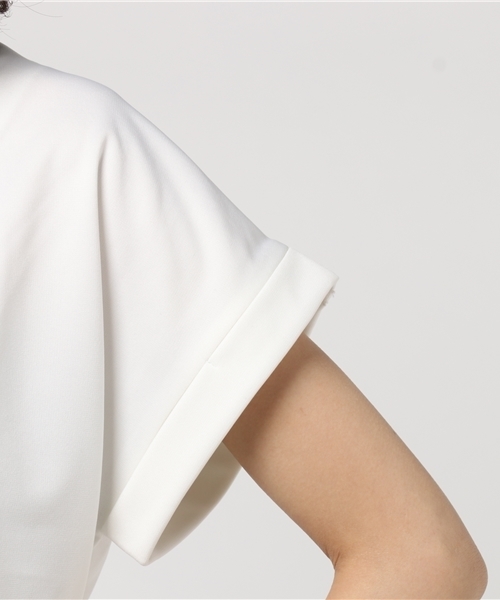 UR'S（ユアーズ）の「Vﾈｯｸｶｯﾄｿｰ（Tシャツ/カットソー・レディース・ホワイト/ブラック・M/S）」の7枚目の写真