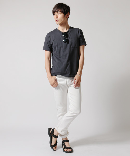 THE CASUAL（カジュアル）の「綿麻ストレッチ5Pデニムパンツ（デニムパンツ・メンズ・インディゴブルー/ブルー系その他/ホワイト/アッシュグレー/ブラック/ブルー・M/L/S/XL）」の16枚目の写真