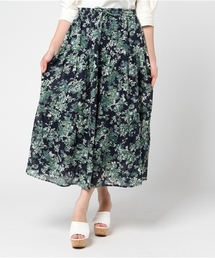 LBC | コットンボイルティアードプリントスカート        (スカート)