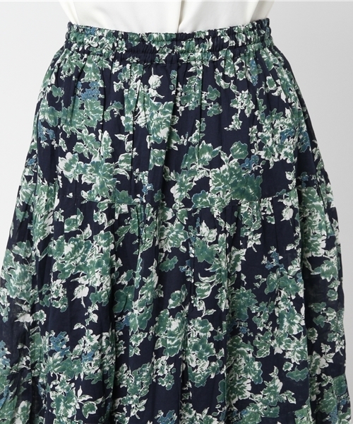 LBC(エルビーシー)の「コットンボイルティアードプリントスカート (スカート・レディース・ネイビー/パープル系その他・MEDIUM/LARGE)」の10枚目の写真