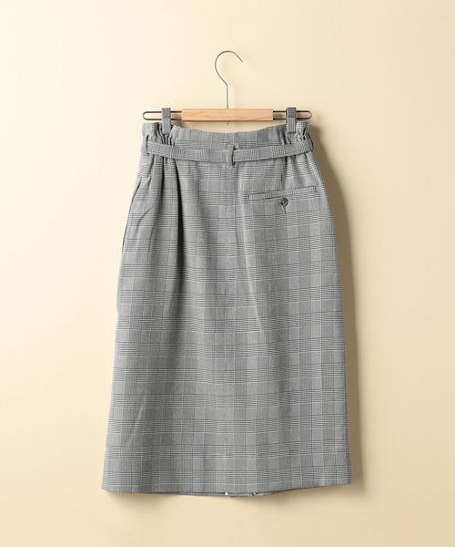 coen(コーエン)の「【『LEE』11月号掲載】グレンチェックミドルスカート(スカート・レディース・ブラウン/ブラック・MEDIUM/LARGE)」の4枚目の写真