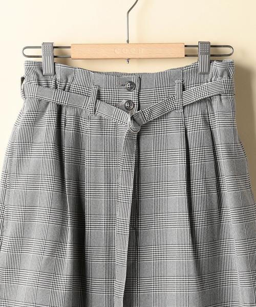 coen(コーエン)の「【『LEE』11月号掲載】グレンチェックミドルスカート(スカート・レディース・ブラウン/ブラック・MEDIUM/LARGE)」の10枚目の写真
