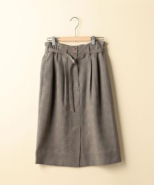 coen(コーエン)の「【『LEE』11月号掲載】グレンチェックミドルスカート(スカート・レディース・ブラウン/ブラック・MEDIUM/LARGE)」の7枚目の写真