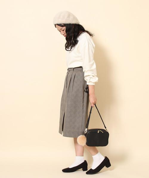 coen(コーエン)の「【『LEE』11月号掲載】グレンチェックミドルスカート(スカート・レディース・ブラウン/ブラック・MEDIUM/LARGE)」の17枚目の写真