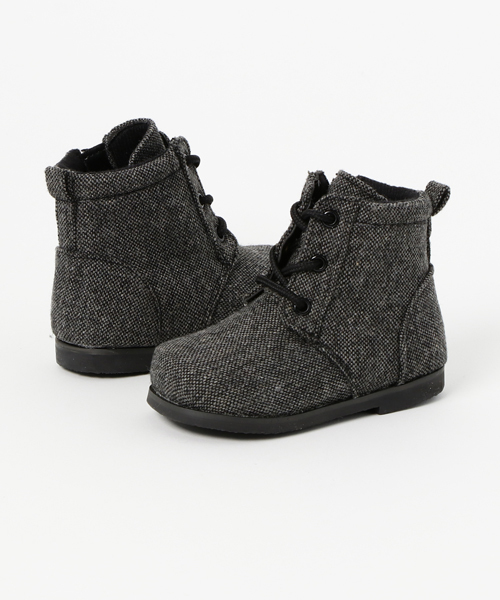 COMME CA ISM（コムサイズム）の「ツィードブーツ（ブーツ・キッズ・ベージュ/チャコール・130cm/140/150）」の2枚目の写真