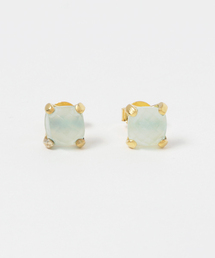 KU-CROISSANT | 【NY】天然石ワンストーンピアス「Frederica」(ピアス(両耳用))