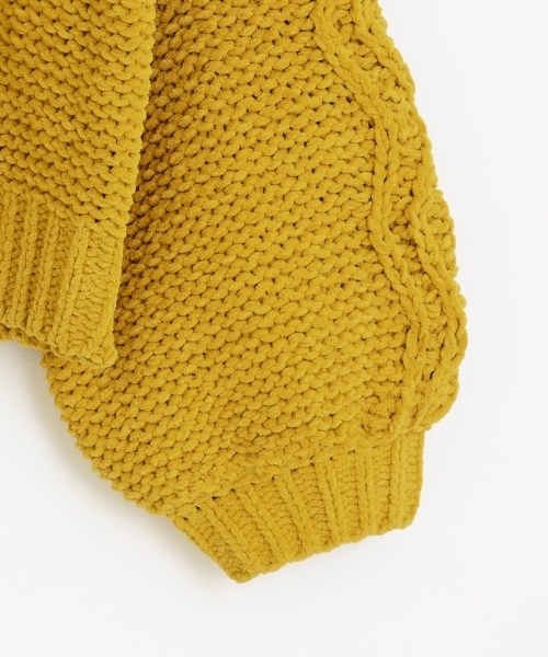 amelier MAJESTIC LEGON（アメリエルマジェスティックレゴン）の「モールケーブルニットプルオーバー（ニット/セーター・レディース・アイボリー/ブラウン/マスタード・FREE）」の10枚目の写真