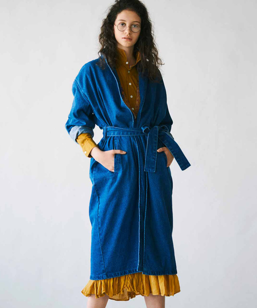 Mede19f メデジュウキュウ の Mede19f ガウンみたいなデニムコート デニムジャケット Wear