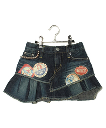 JOEY HYSTERIC | RB加工COASTERS pt デニムレイヤードフレアSK(デニムスカート)