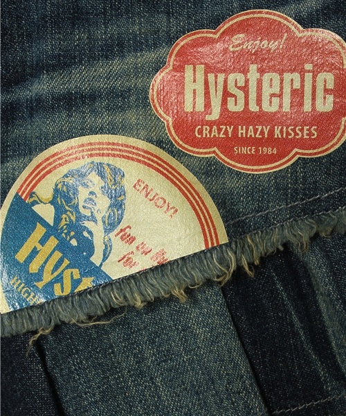 JOEY HYSTERIC（ジョーイヒステリック）の「RB加工COASTERS pt デニムレイヤードフレアSK（デニムスカート・キッズ・インディゴブルー・SMALL/MEDIUM）」の7枚目の写真