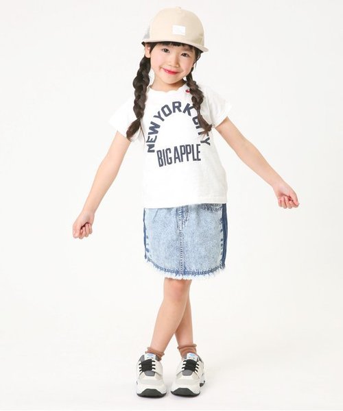 BREEZE(ブリーズ)の「リンゴ刺繍Tシャツ(Tシャツ/カットソー・キッズ・オフホワイト/ラベンダー・100/110/120/130/140/80/90)」の15枚目の写真