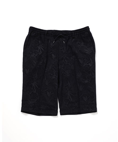 CUSTOM CULTURE（カスタムカルチャー）の「【CUSTOM CULTURE】　イージーショーツ　ハイビスカス・エンボス（その他パンツ・メンズ・ブラック/ネイビー/グレー/ベージュ・2/3/4）」の10枚目の写真