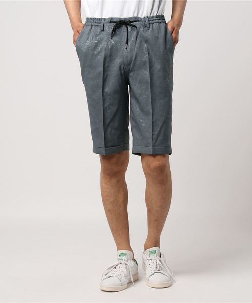 CUSTOM CULTURE（カスタムカルチャー）の「【CUSTOM CULTURE】　イージーショーツ　ハイビスカス・エンボス（その他パンツ・メンズ・ブラック/ネイビー/グレー/ベージュ・2/3/4）」の3枚目の写真