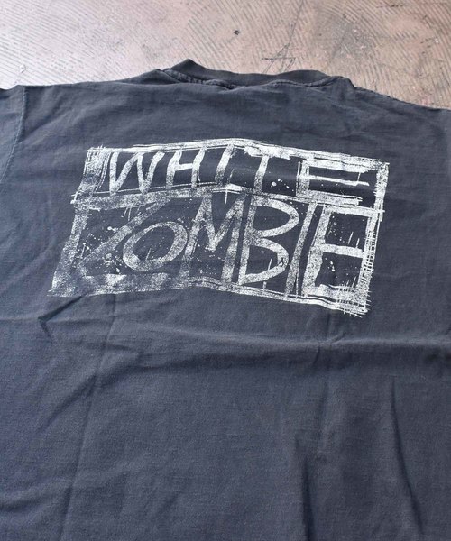 90年代 ビンテージ Mark Matcho ホワイトゾンビ ラモーンズ 当時物 90s USA製 人気 黒 ☆ WHITE ZOMBIE 両面 プリント 半袖 Tシャツ