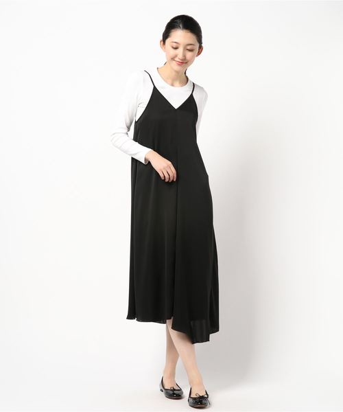 LOWRYS FARM（ローリーズファーム）の「マットサテンキャミワンピース　814887（ワンピース・レディース・ブラック/ネイビー/グレー・MEDIUM/LARGE）」の14枚目の写真