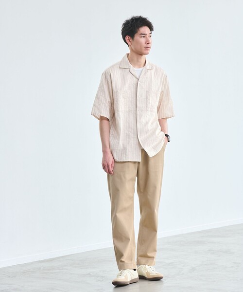 green label relaxing（グリーンレーベルリラクシング）の「【別注/WEB限定】＜3/2 WORKS＞GLR チノパンツ -ストレッチ-（チノパンツ・メンズ・ブラック/ベージュ/ネイビー/グレー/オリーブ/ケリーグリーン/オフホワイト・S/M/L/XL/XS）」の10枚目の写真