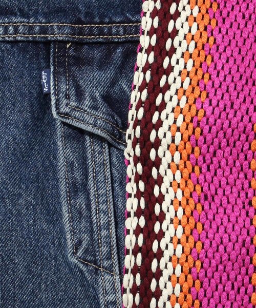 Levi's Made & Crafted(リーバイスメイドアンドクラフテッド)の「LEVI'S(R) MADE & CRAFTED(R) デニムジャケット ブランケットポンチョ(ポンチョ・レディース・マルチ・S/XS)」の7枚目の写真