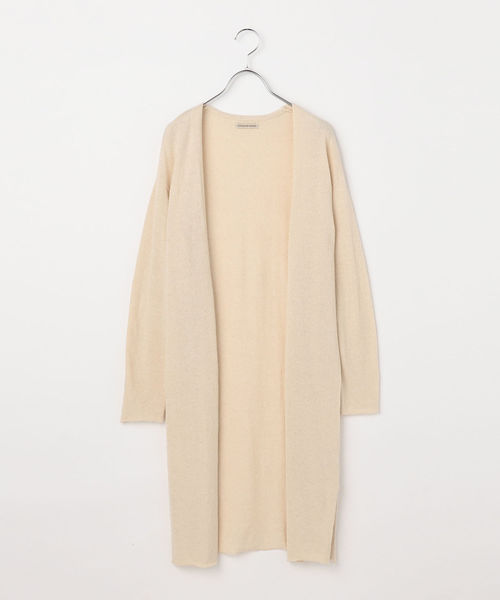 liflattie ships（リフラティ シップス）の「liflattie ships:コットンシルクオープンロングカーディガン（カーディガン/ボレロ・レディース・ライトグリーン/ダークグレー/ナチュラル・ONE SIZE）」の12枚目の写真