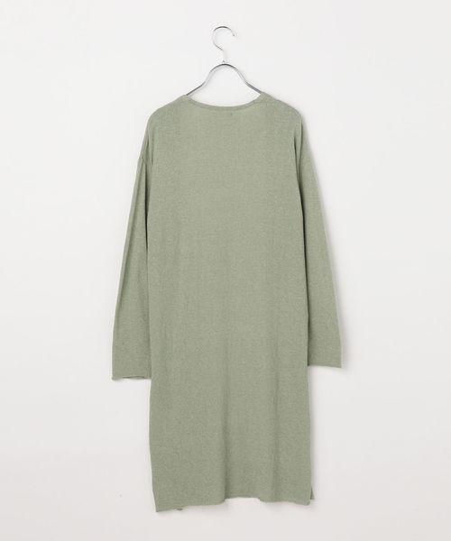 liflattie ships（リフラティ シップス）の「liflattie ships:コットンシルクオープンロングカーディガン（カーディガン/ボレロ・レディース・ライトグリーン/ダークグレー/ナチュラル・ONE SIZE）」の7枚目の写真