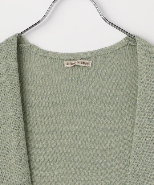 liflattie ships（リフラティ シップス）の「liflattie ships:コットンシルクオープンロングカーディガン（カーディガン/ボレロ・レディース・ライトグリーン/ダークグレー/ナチュラル・ONE SIZE）」の10枚目の写真