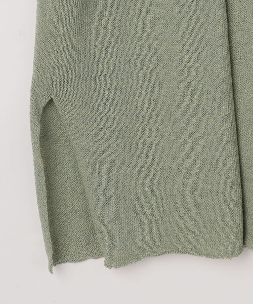 liflattie ships（リフラティ シップス）の「liflattie ships:コットンシルクオープンロングカーディガン（カーディガン/ボレロ・レディース・ライトグリーン/ダークグレー/ナチュラル・ONE SIZE）」の13枚目の写真