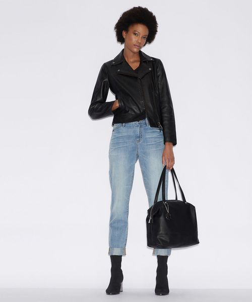 セール】【A|Xアルマーニ エクスチェンジ】ラムレザー ライダース