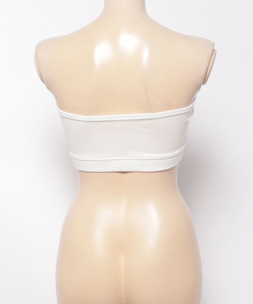 WEGO（ウィゴー）の「WEGO/リブブラトップ（チューブトップ・レディース・ブラック/ホワイト/ピンク/ベージュ・MEDIUM/LARGE/SMALL）」の15枚目の写真
