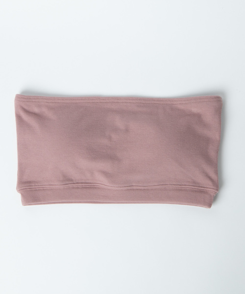 WEGO（ウィゴー）の「WEGO/リブブラトップ（チューブトップ・レディース・ブラック/ホワイト/ピンク/ベージュ・MEDIUM/LARGE/SMALL）」の11枚目の写真