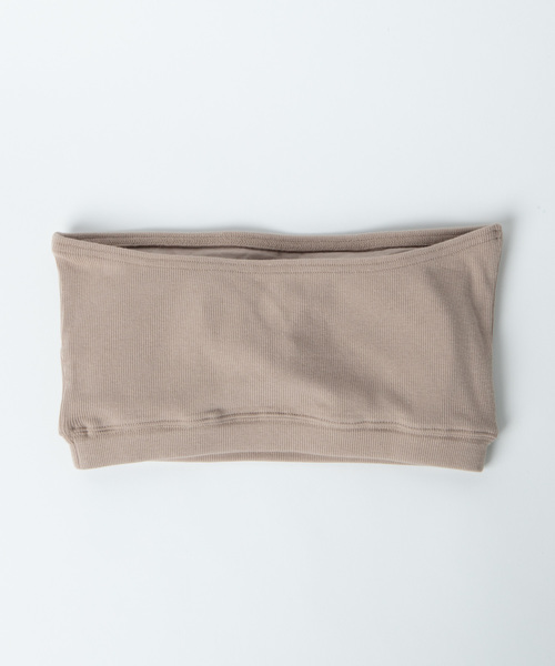 WEGO（ウィゴー）の「WEGO/リブブラトップ（チューブトップ・レディース・ブラック/ホワイト/ピンク/ベージュ・MEDIUM/LARGE/SMALL）」の10枚目の写真