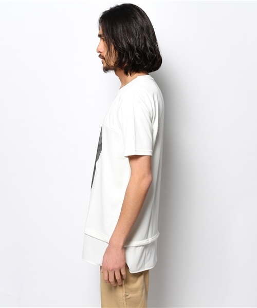 WEGO（ウィゴー）の「WEGO/BIGナンバリング半袖Tシャツ（Tシャツ/カットソー・メンズ・ホワイト/レッド・FREE）」の4枚目の写真