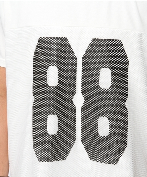 WEGO（ウィゴー）の「WEGO/BIGナンバリング半袖Tシャツ（Tシャツ/カットソー・メンズ・ホワイト/レッド・FREE）」の9枚目の写真