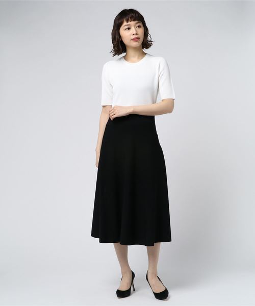 セール ワンピース ドレス フレアニットワンピース ワンピース Estnation エストネーション のファッション Estnation