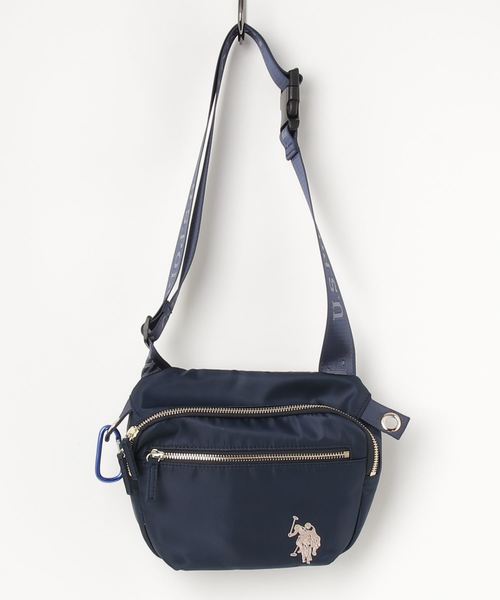 U.S. POLO ASSN.(ユーエスポロアッスン)の「【U.S. POLO ASSN.】 ユーエスポロアッスン ナイロン クロスボティショルダーバッグ US1910(ショルダーバッグ)」|ネイビー