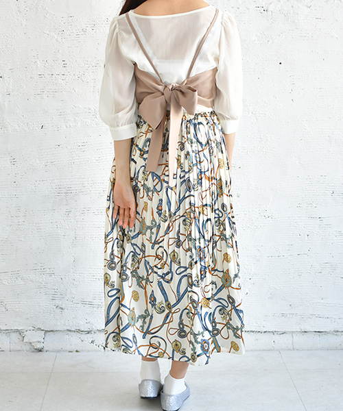 PairPair（ペアペア）の「ペイズリー＆チェーン柄アソートプリーツスカート（スカート・レディース・ブラック/ホワイト/ホワイト系その他/グレー系その他・FREE）」の21枚目の写真