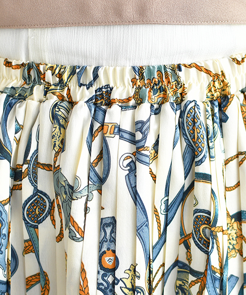 PairPair（ペアペア）の「ペイズリー＆チェーン柄アソートプリーツスカート（スカート・レディース・ブラック/ホワイト/ホワイト系その他/グレー系その他・FREE）」の12枚目の写真