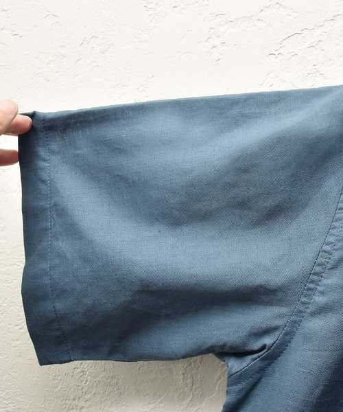 MinoriTY（マイノリティ）の「綿麻キーネックプルオーバーシャツ（Tシャツ/カットソー・メンズ・ブルー系その他/カーキ/ベージュ・M/L）」の15枚目の写真