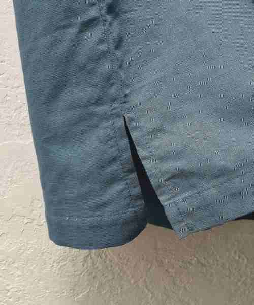 MinoriTY（マイノリティ）の「綿麻キーネックプルオーバーシャツ（Tシャツ/カットソー・メンズ・ブルー系その他/カーキ/ベージュ・M/L）」の9枚目の写真