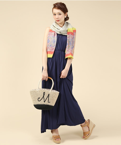 BEAMS LIGHTS Women's（ビームスライツ ウィメンズ）の「BEAMS LIGHTS / バンブーベア マキシワンピース（ワンピース・レディース・ブラック/ネイビー・ONE SIZE）」の3枚目の写真