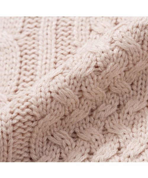 Newlyme(ニューリーミー)の「ケーブルチュニックニットトップス(ニット/セーター・レディース・アイボリー/ベージュ/ピンク系その他/パープル/ブルー/プラム/モカ/ボルドー/杢グレー/チャコールグレー/ブラック/ブラック系その他・MEDIUM/LARGE/X-LARGE)」の15枚目の写真