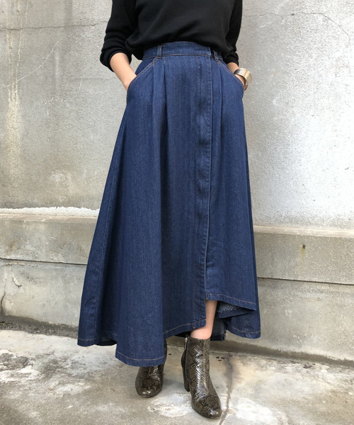 アンリアレイジ　ラップフレアスカート WRAP FLARE SKIRT｜ANREALAGE OFFICIAL ONLINE SHOP