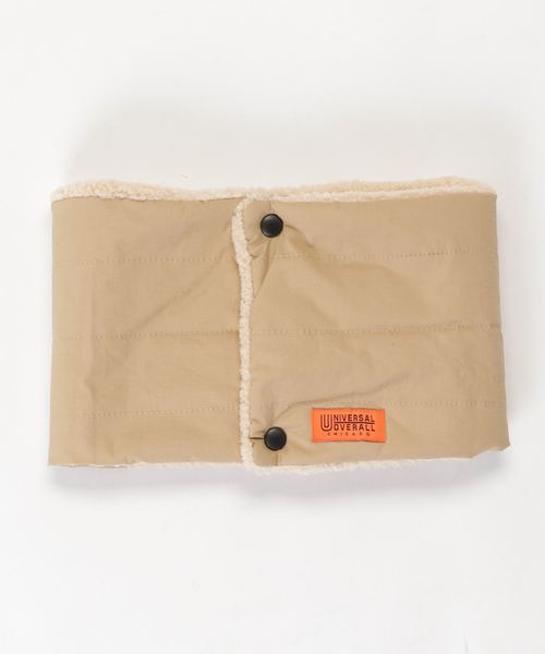 UNIVERSAL OVERALL(ユニバーサルオーバーオール)の「【UNIVERSALOVERALL/ユニバーサルオーバーオール】リップボアネックウォーマー モコモコ(ネックウォーマー/スヌード・メンズ・ブラック/ベージュ/カーキ・FREE)」の1枚目の写真