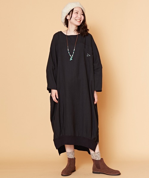 ネパールコットンオーバーサイズワンピース ワンピース チャイハネ チャイハネ のファッション チャイハネ