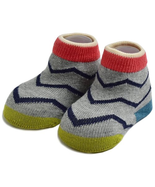 BREEZE（ブリーズ）の「■ユニベビーソックス（ベビーシューズ/ベビーソックス・キッズ・アイボリー/サックスブルー/グレー・9/12）」の3枚目の写真