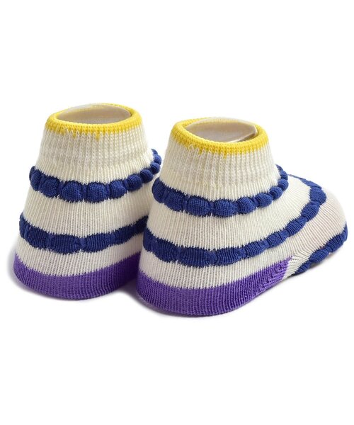 BREEZE（ブリーズ）の「■ユニベビーソックス（ベビーシューズ/ベビーソックス・キッズ・アイボリー/サックスブルー/グレー・9/12）」の5枚目の写真