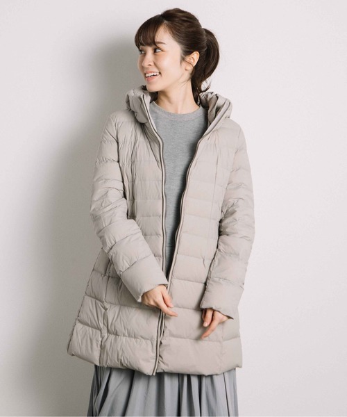 miniyu(ミニュウ)の「ストレッチダウンコート(ag)(その他アウター・レディース・レッド/ライトグレー・M/L)」の10枚目の写真