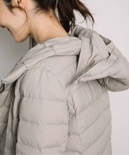 miniyu(ミニュウ)の「ストレッチダウンコート(ag)(その他アウター・レディース・レッド/ライトグレー・M/L)」の12枚目の写真