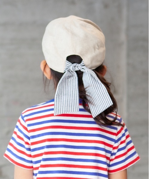 RAGMART（ラグマート）の「リボンキャップ（キャップ・キッズ・グリーン/ピンク/ベージュ・50cm/52cm/54cm/48cm）」の5枚目の写真