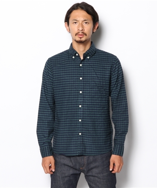 CIAOPANIC（チャオパニック）の「【Ciaopanic】ギンガムビエラチェックシャツLS（シャツ/ブラウス・メンズ・グリーン/ネイビー/レッド/ブラック/グレー・SMALL/LARGE/MEDIUM）」の17枚目の写真